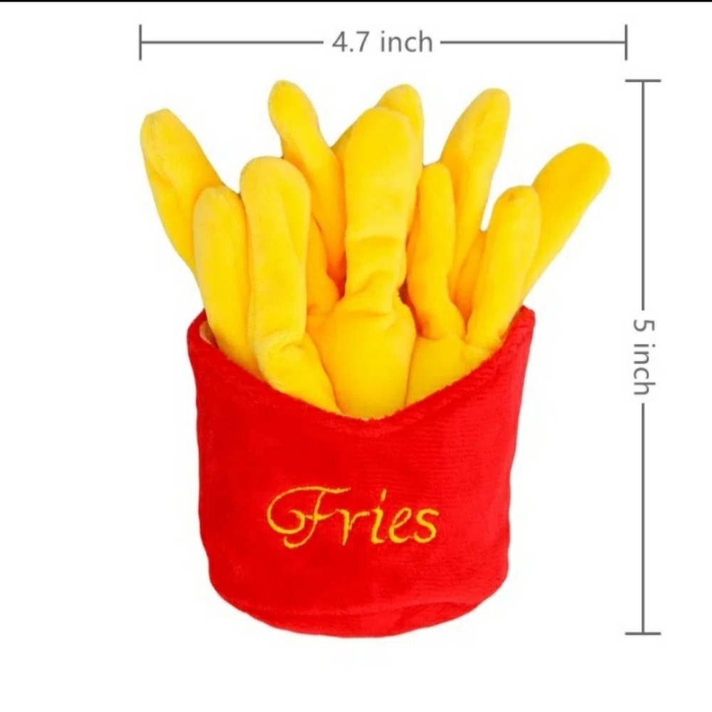 Pet Fast Food Plush, Puppy Dog Chew toy